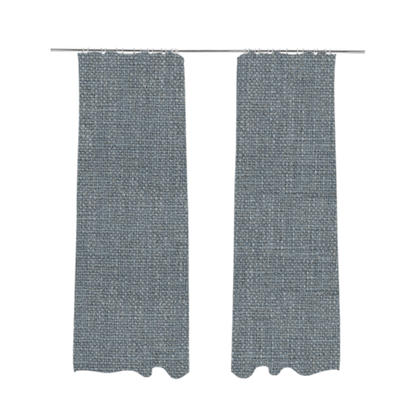 Cape Textured Weave Light Blue Colour Upholstery Fabric CTR-1852 - Made To Measure Curtains