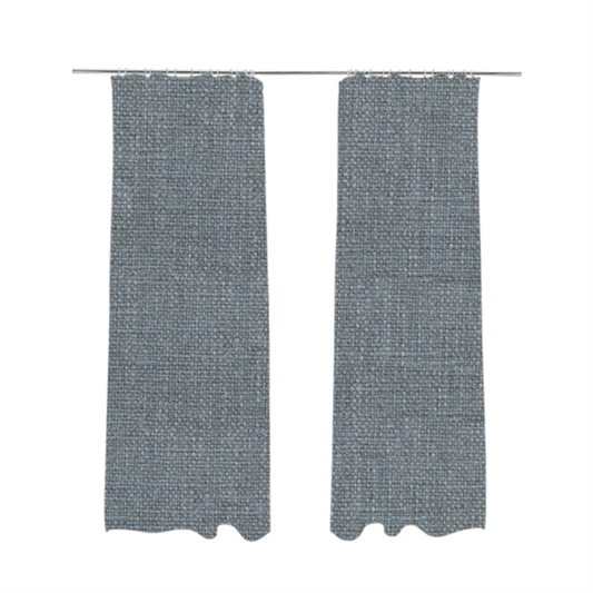 Cape Textured Weave Light Blue Colour Upholstery Fabric CTR-1852 - Made To Measure Curtains