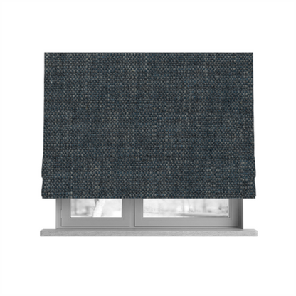 Cape Textured Weave Grey Blue Colour Upholstery Fabric CTR-1854 - Roman Blinds