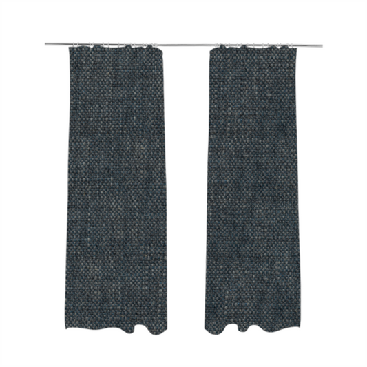 Cape Textured Weave Grey Blue Colour Upholstery Fabric CTR-1854 - Made To Measure Curtains