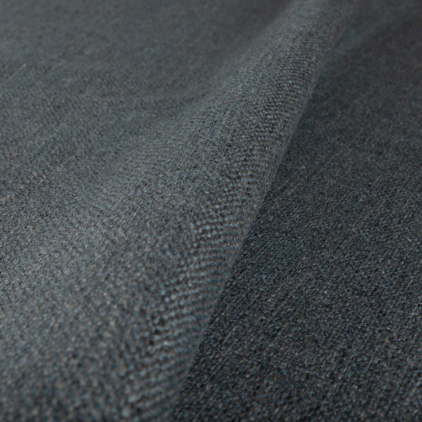 Cape Textured Weave Grey Blue Colour Upholstery Fabric CTR-1854 - Made To Measure Curtains