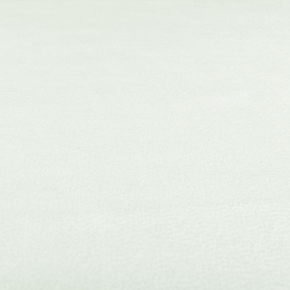 Goa Plain Chenille Soft Textured White Colour Upholstery Fabric CTR-1864 - Handmade Cushions