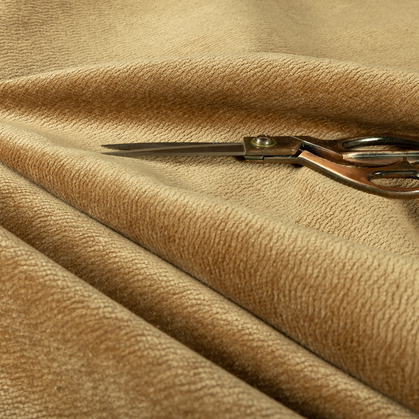 Goa Plain Chenille Soft Textured Brown Colour Upholstery Fabric CTR-1865 - Made To Measure Curtains