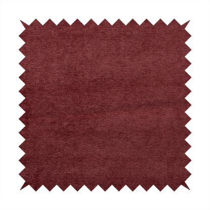 Goa Plain Chenille Soft Textured Red Colour Upholstery Fabric CTR-1867 - Roman Blinds