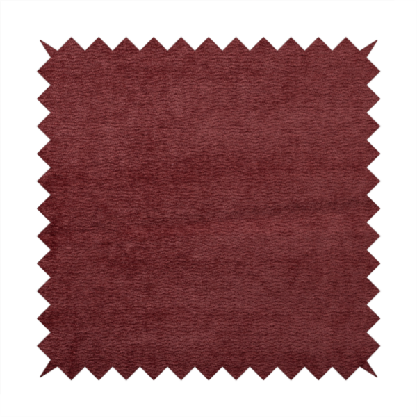 Goa Plain Chenille Soft Textured Red Colour Upholstery Fabric CTR-1867 - Made To Measure Curtains