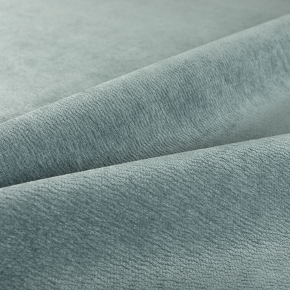 Goa Plain Chenille Soft Textured Light Blue Colour Upholstery Fabric CTR-1868 - Roman Blinds