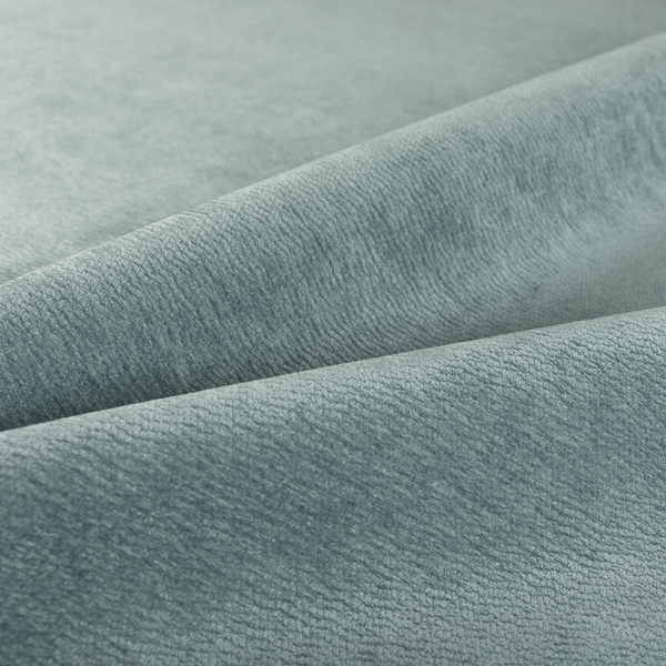 Goa Plain Chenille Soft Textured Light Blue Colour Upholstery Fabric CTR-1868