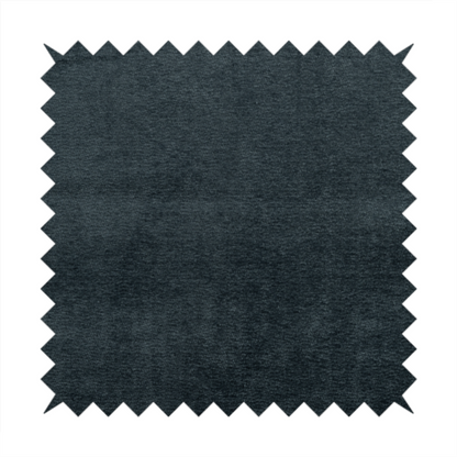 Goa Plain Chenille Soft Textured Denim Blue Colour Upholstery Fabric CTR-1869 - Handmade Cushions