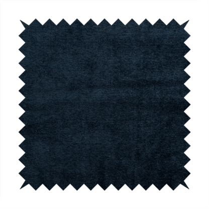 Goa Plain Chenille Soft Textured Navy Blue Colour Upholstery Fabric CTR-1870 - Roman Blinds