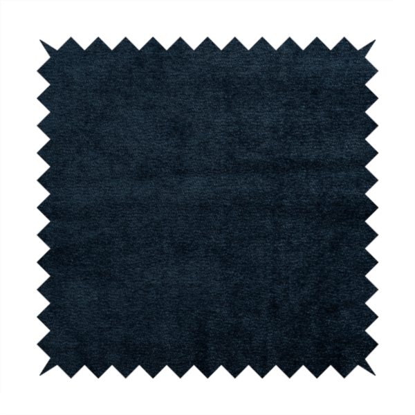 Goa Plain Chenille Soft Textured Navy Blue Colour Upholstery Fabric CTR-1870