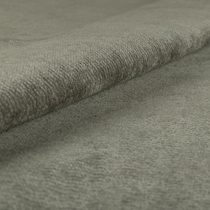Goa Plain Chenille Soft Textured Silver Cloud Colour Upholstery Fabric CTR-1871 - Handmade Cushions