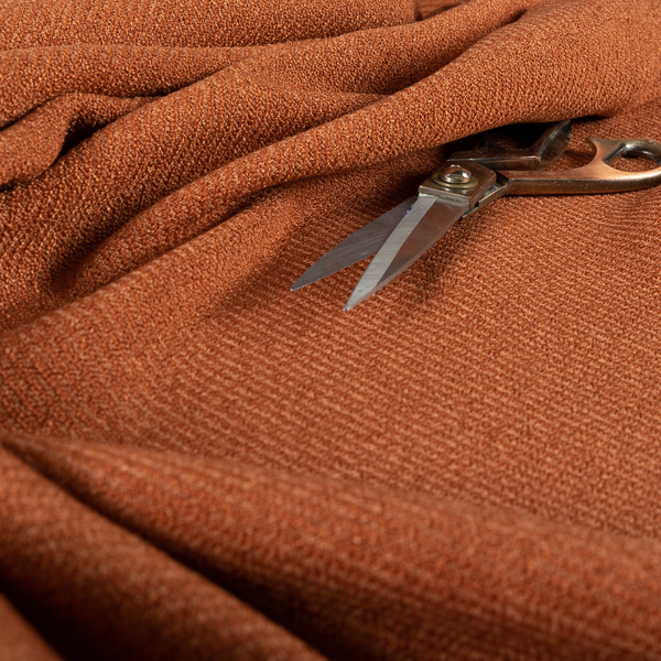 Cyprus Plain Textured Weave Orange Colour Upholstery Fabric CTR-1876 - Made To Measure Curtains