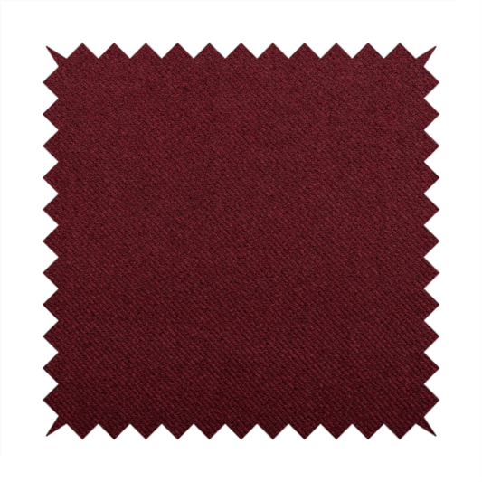 Cyprus Plain Textured Weave Red Colour Upholstery Fabric CTR-1877