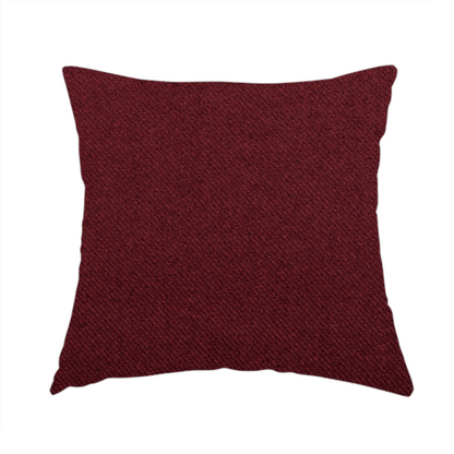 Cyprus Plain Textured Weave Red Colour Upholstery Fabric CTR-1877 - Handmade Cushions