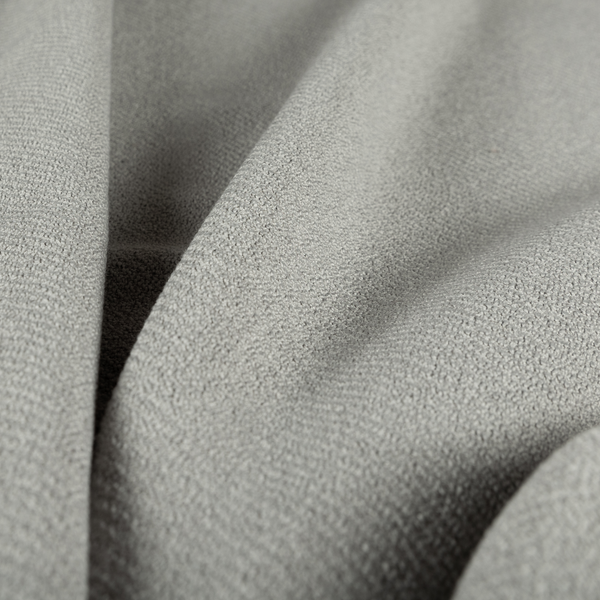 Cyprus Plain Textured Weave Silver Colour Upholstery Fabric CTR-1878 - Made To Measure Curtains