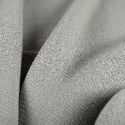 Cyprus Plain Textured Weave Silver Colour Upholstery Fabric CTR-1878 - Made To Measure Curtains