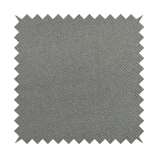 Cyprus Plain Textured Weave Cloudy Silver Colour Upholstery Fabric CTR-1879
