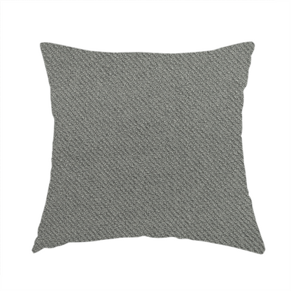 Cyprus Plain Textured Weave Cloudy Silver Colour Upholstery Fabric CTR-1879 - Handmade Cushions