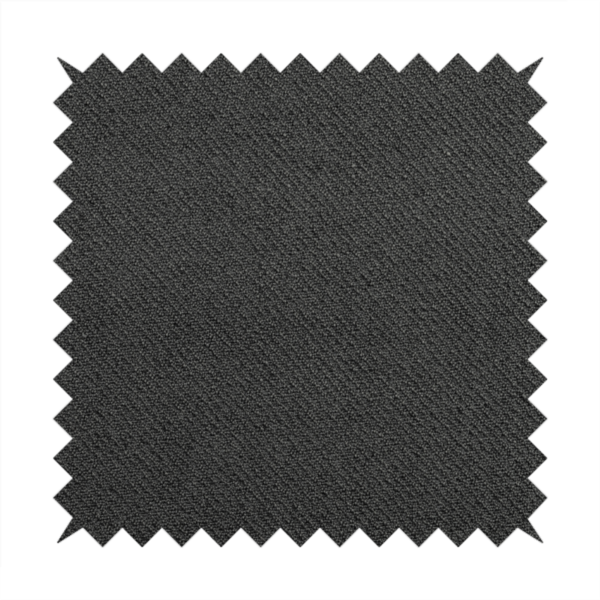 Cyprus Plain Textured Weave Charcoal Grey Colour Upholstery Fabric CTR-1882 - Roman Blinds