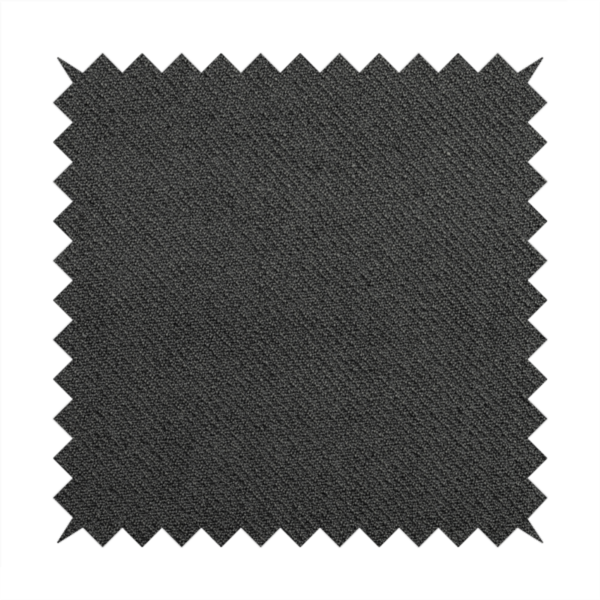 Cyprus Plain Textured Weave Charcoal Grey Colour Upholstery Fabric CTR-1882 - Made To Measure Curtains