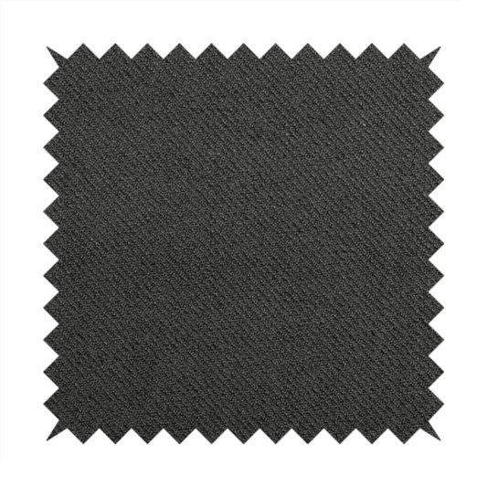 Cyprus Plain Textured Weave Charcoal Grey Colour Upholstery Fabric CTR-1882