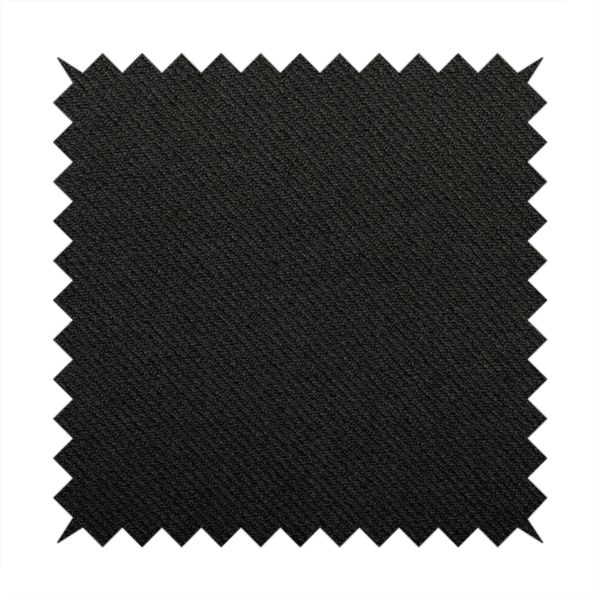 Cyprus Plain Textured Weave Black Colour Upholstery Fabric CTR-1883