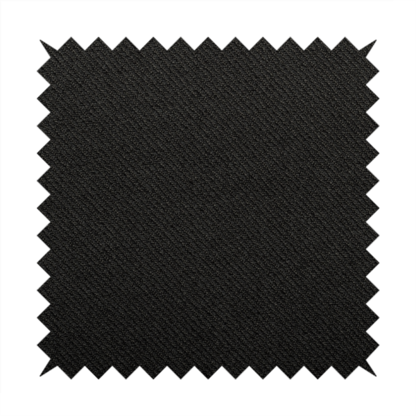 Cyprus Plain Textured Weave Black Colour Upholstery Fabric CTR-1883 - Made To Measure Curtains