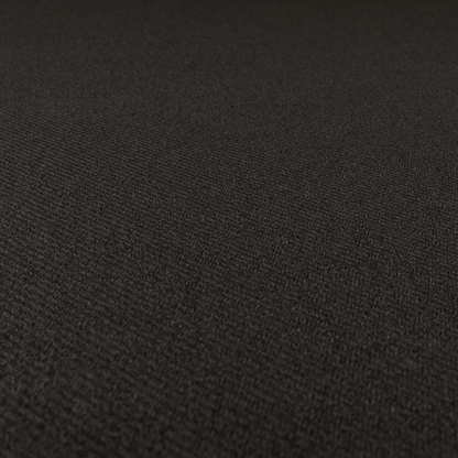 Cyprus Plain Textured Weave Black Colour Upholstery Fabric CTR-1883 - Handmade Cushions