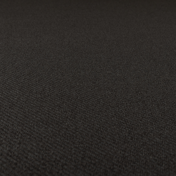 Cyprus Plain Textured Weave Black Colour Upholstery Fabric CTR-1883 - Made To Measure Curtains