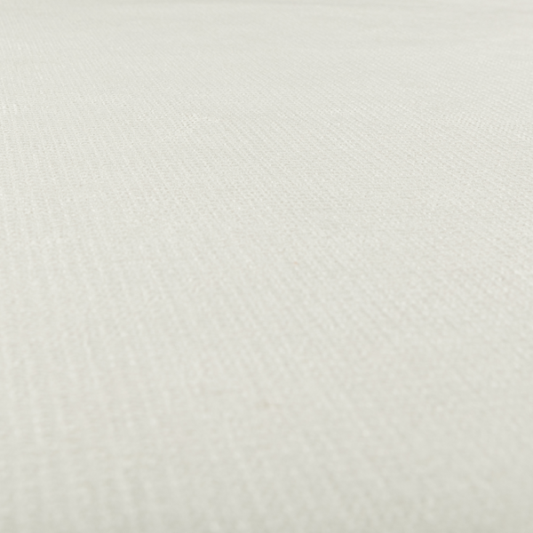 Oslo Plain Textured Corduroy White Colour Upholstery Fabric CTR-1884 - Made To Measure Curtains