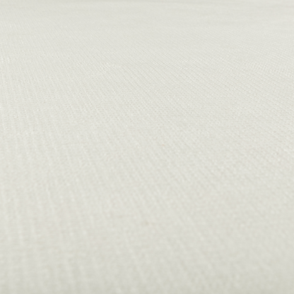 Oslo Plain Textured Corduroy White Colour Upholstery Fabric CTR-1884 - Made To Measure Curtains