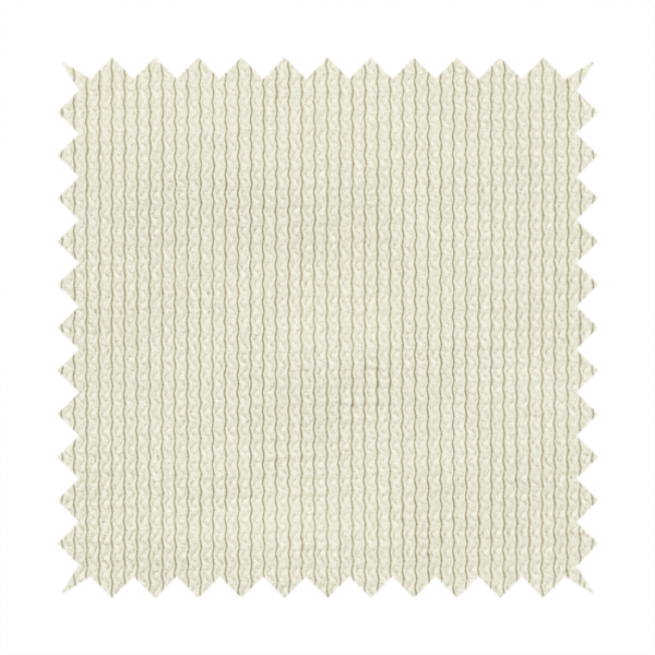 Oslo Plain Textured Corduroy Cream Colour Upholstery Fabric CTR-1885