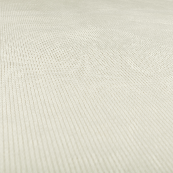 Oslo Plain Textured Corduroy Cream Colour Upholstery Fabric CTR-1885 - Made To Measure Curtains