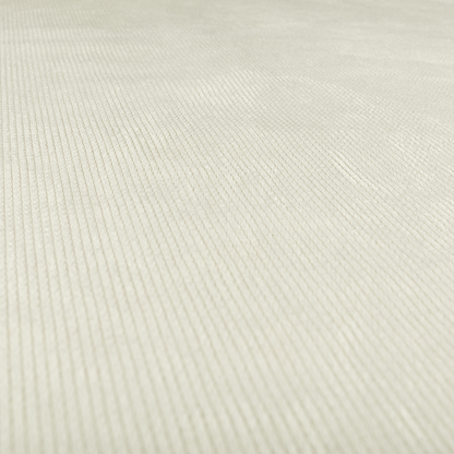 Oslo Plain Textured Corduroy Cream Colour Upholstery Fabric CTR-1885 - Made To Measure Curtains