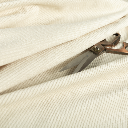 Oslo Plain Textured Corduroy Cream Colour Upholstery Fabric CTR-1885 - Made To Measure Curtains