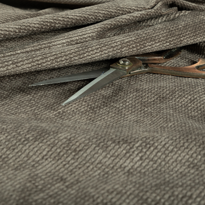 Oslo Plain Textured Corduroy Brown Colour Upholstery Fabric CTR-1888 - Made To Measure Curtains