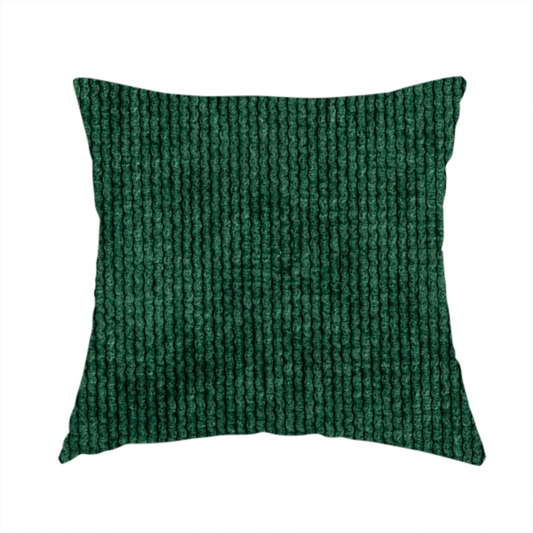 Oslo Plain Textured Corduroy Green Colour Upholstery Fabric CTR-1890 - Handmade Cushions
