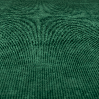 Oslo Plain Textured Corduroy Green Colour Upholstery Fabric CTR-1890 - Made To Measure Curtains