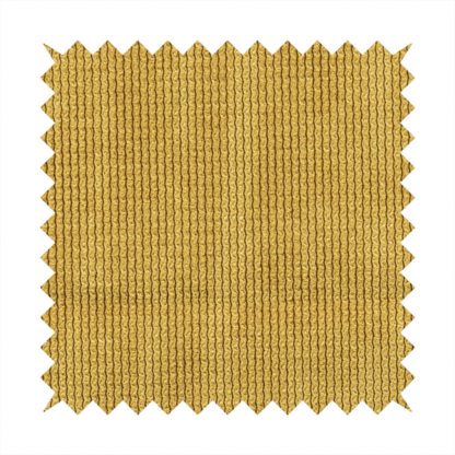 Oslo Plain Textured Corduroy Yellow Colour Upholstery Fabric CTR-1891 - Made To Measure Curtains