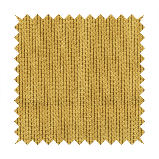 Oslo Plain Textured Corduroy Yellow Colour Upholstery Fabric CTR-1891