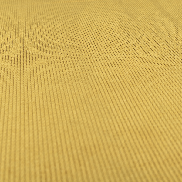 Oslo Plain Textured Corduroy Yellow Colour Upholstery Fabric CTR-1891