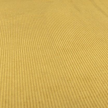 Oslo Plain Textured Corduroy Yellow Colour Upholstery Fabric CTR-1891 - Made To Measure Curtains