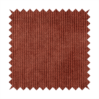 Oslo Plain Textured Corduroy Red Colour Upholstery Fabric CTR-1893 - Made To Measure Curtains