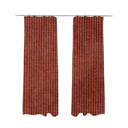 Oslo Plain Textured Corduroy Red Colour Upholstery Fabric CTR-1893 - Made To Measure Curtains