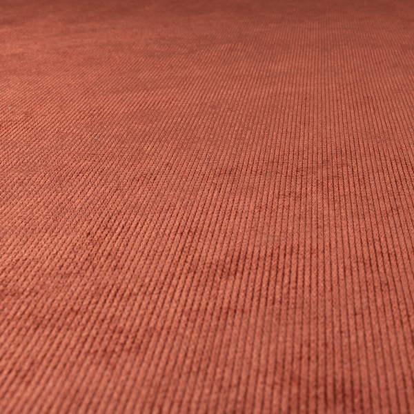 Oslo Plain Textured Corduroy Red Colour Upholstery Fabric CTR-1893 - Made To Measure Curtains