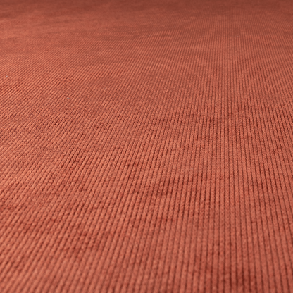 Oslo Plain Textured Corduroy Red Colour Upholstery Fabric CTR-1893 - Made To Measure Curtains