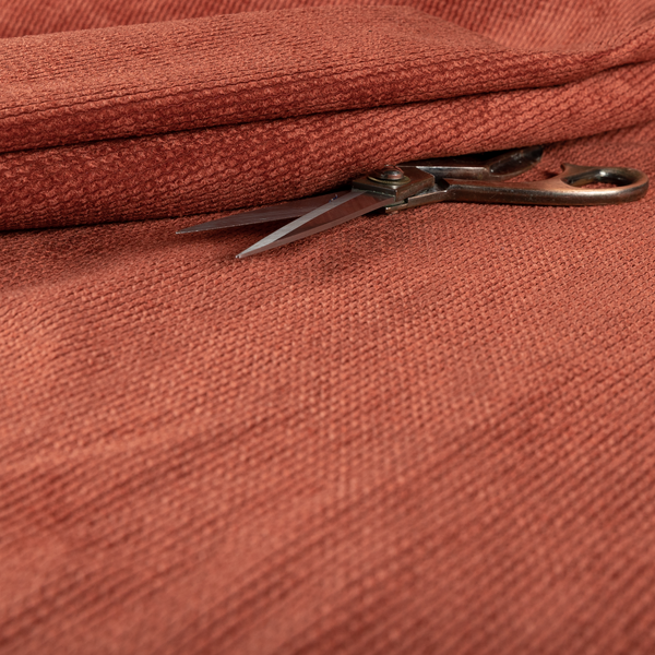 Oslo Plain Textured Corduroy Red Colour Upholstery Fabric CTR-1893 - Handmade Cushions