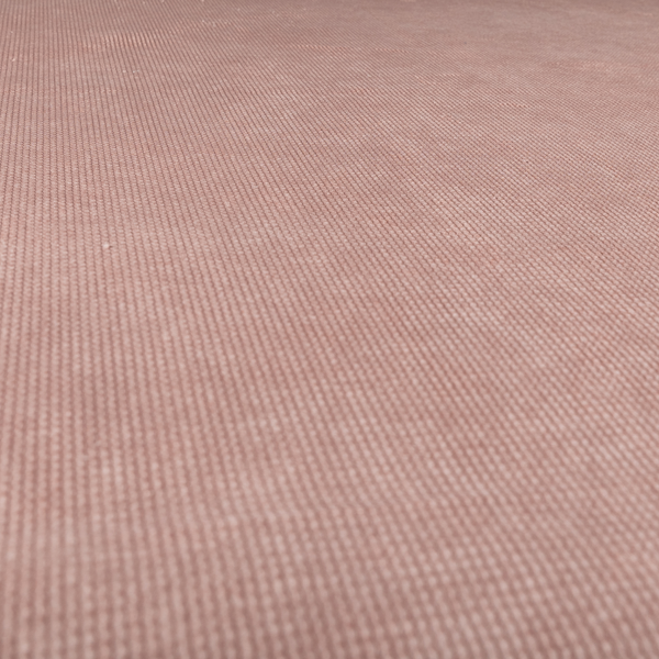 Oslo Plain Textured Corduroy Pink Colour Upholstery Fabric CTR-1894