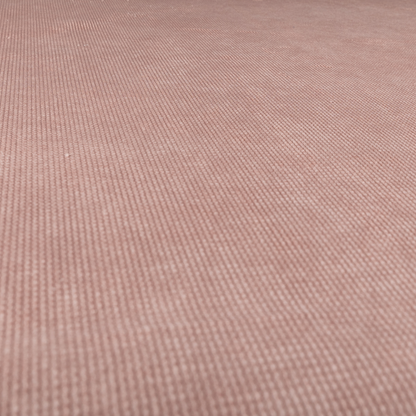 Oslo Plain Textured Corduroy Pink Colour Upholstery Fabric CTR-1894