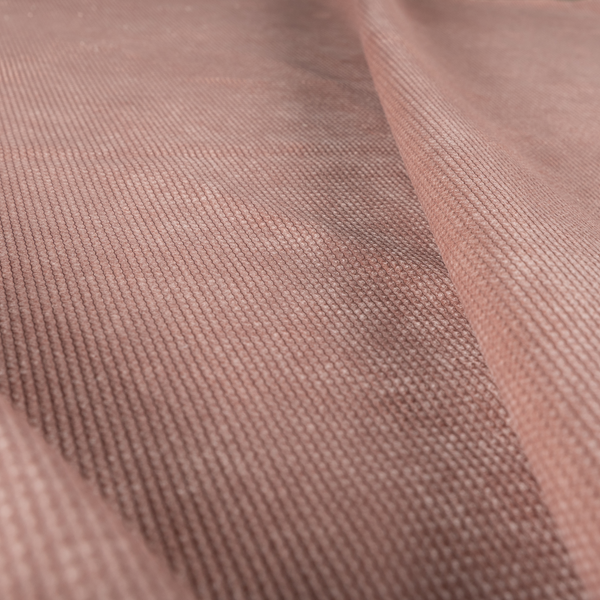 Oslo Plain Textured Corduroy Pink Colour Upholstery Fabric CTR-1894 - Made To Measure Curtains